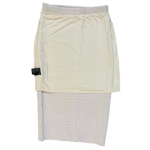 BEBE Beige Skirt Set Bandage 2 Piece Set Top Size Small Skirt Size Medium - Picture 9 of 12